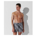 Plavky karl lagerfeld abstract aop short boardshorts černá