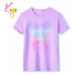 Dívčí tričko - KUGO KC2306, fialková Barva: Fialková