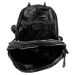 Prostorný dámský koženkový batoh Knut, černá