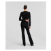 Kalhoty karl lagerfeld punto pants black