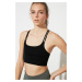 Trendyol Seamless Sports Bra with Black Back Detail