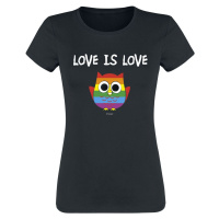 Tierisch Rainbow - Love Is Love Dámské tričko černá
