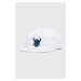Bavlněná baseballová čepice Quiksilver bílá barva, s potiskem