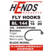 Hends Háčky Hooks Jig BL 144 Black Nickel Počet kusů: 20ks