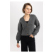 DEFACTO Regular Fit V-Neck Knitwear Cardigan