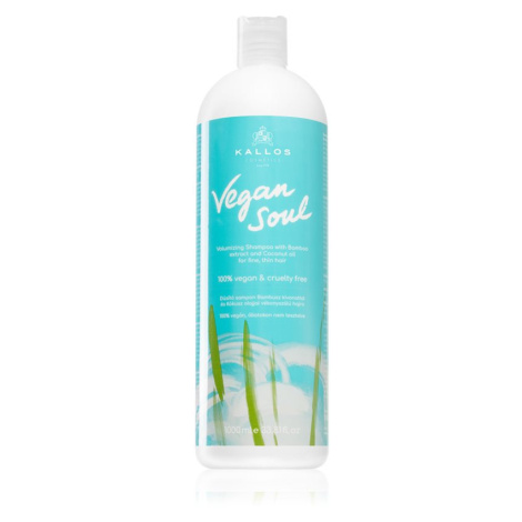 Kallos Vegan Soul Volumizing objemový šampon pro jemné nebo řídnoucí vlasy 1000 ml