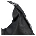 Dámská koženková módní kabelka Lion, černá