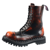 boty kožené unisex - 10 dírkové - STEADY´S - STE/10_orange