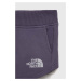 Dětské bavlněné šortky The North Face fialová barva, s aplikací