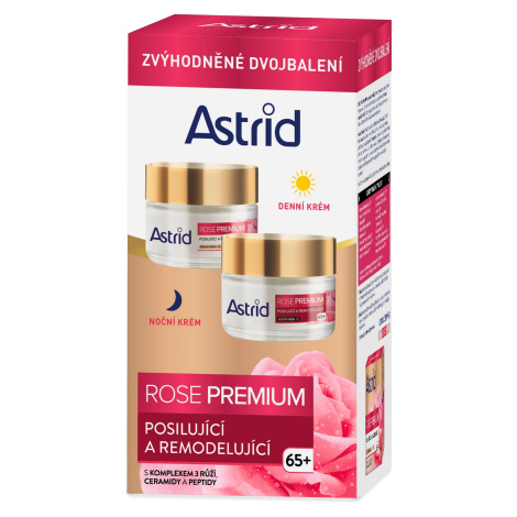 Astrid Dárková sada pleťové péče 65+ Rose Premium Duopack