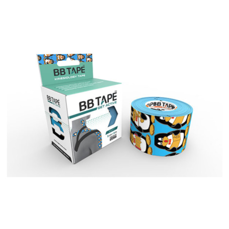 Kineziologický tejp BB Tape pro citlivou pokožku Barva: tučňák modrý