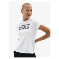 Bílé dámské tričko s potiskem Vans Flying V Crew