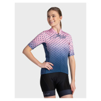 Modro-růžové dámské sportovní tričko na zip Kilpi RITAEL