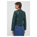 Bunda Pepe Jeans dámská, zelená barva, přechodná