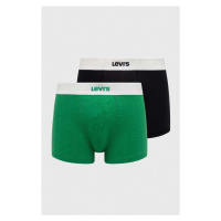 Boxerky Levi's 2-pack pánské, zelená barva