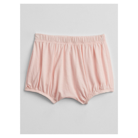 Růžové holčičí baby kraťasy bear bubble shorts GAP