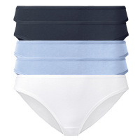 esmara® Dámské kalhotky, 5 kusů (navy modrá / světle modrá / bílá)