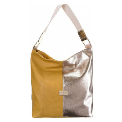Badura žluto-zlatá sportovní shopper bag