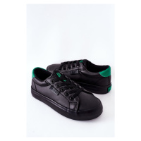 Children's Leather Sneakers BIG STAR DD374147 Black