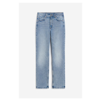H & M - Vintage Straight High Jeans - modrá