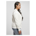 Dámská bunda  // Urban classics Ladies Inset College Sweat Jacket lightgrey/white