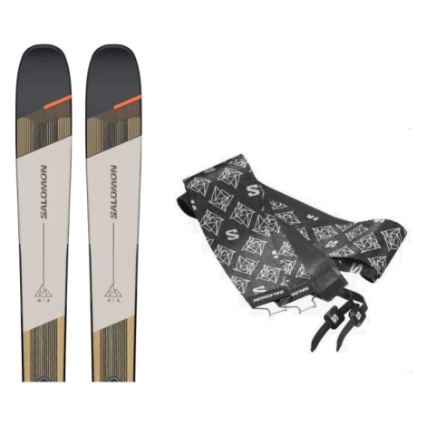 Skialpové lyže Salomon MTN 91 Carbon + pásy Délka lyží: 166 cm / Barva: bílá/černá