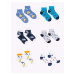 Chlapecké bavlněné ponožky Yoclub Patterns Colours 6-pack SKA-0023C-AA00-001 Multicolour