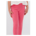 Kalhoty natahovací odlehčené s volánky tmavě růžové MINI Mayoral