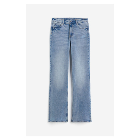 H & M - Bootcut High Jeans - modrá H&M