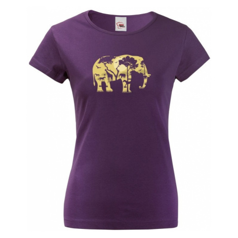 Dámské tričko Elephant - ideální tričko pro cestovatele BezvaTriko
