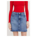 Džínová sukně Tommy Jeans mini, áčková, DW0DW17049