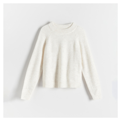 Reserved - Hladký svetr - Krémová