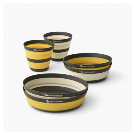 Sada nádobí Sea to Summit Frontier UL Collapsible Dinnerware Set 2P 6 Piece Barva: žlutá/bílá