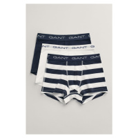 SPODNÍ PRÁDLO GANT STRIPE TRUNK 3-PACK modrá