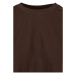 Ladies Short Oversized Tee - brown