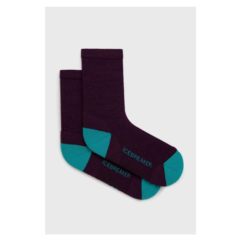 Ponožky Icebreaker Lifestyle Light dámské, fialová barva Icebreaker Merino