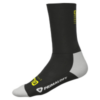 ALÉ Cyklistické ponožky klasické - THERMO PRIMALOFT H18 - šedá/černá