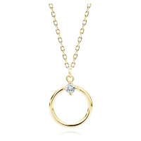 OLIVIE Stříbrný náhrdelník KRUH 7517