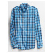 GAP Košile poplin shirt in slim fit Modrá