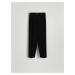 Reserved - Kalhoty s nažehlenými puky - Černý