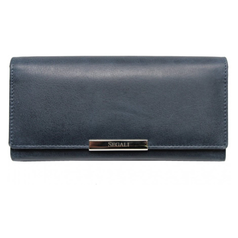 SEGALI Dámská kožená peněženka SG-27066 indigo