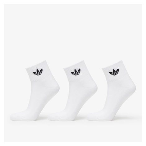 adidas Mid Ankle Socks 3-Pack White/ White/ Black