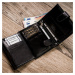 Pánská kožená peněženka Rovicky R-RM-10L-GCL černá