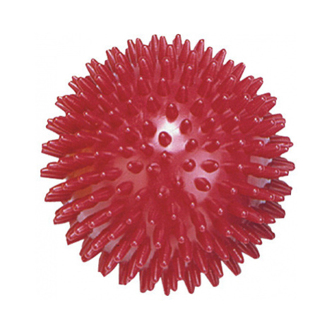 MVS Masážní míček, ježek, tvrdý, 90 mm, červený