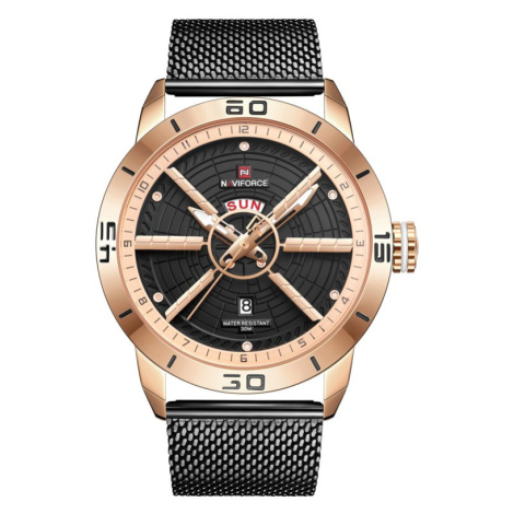 Pánské hodinky NAVIFORCE - NF9155 (zn092a) černé + BOX