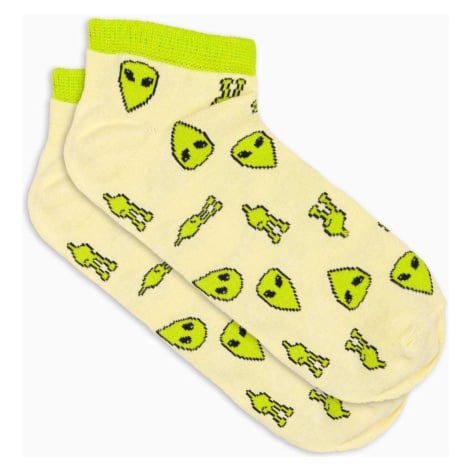 Ombre Pánské ponožky Alfried limetkově zelená Žlutá