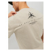 Béžové pánské žíhané tričko s potiskem na zádech Jack & Jones Navigator