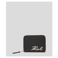 Peněženka karl lagerfeld k/signature 2.0 md zip wllt black/gold