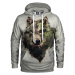 Aloha From Deer Forest Wolf Hoodie H-K AFD1041 Grey