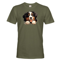 Pánské tričko Bernský salašnický pes - tričko pro milovníky psů